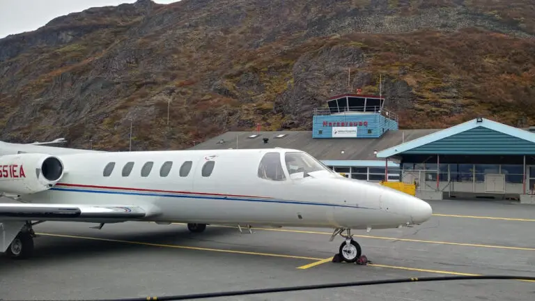 Ferry Flights Cessna Citation refueling