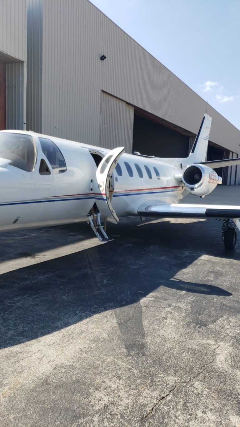 Ferry-Flights-1982 Cessna Citation-Boarding